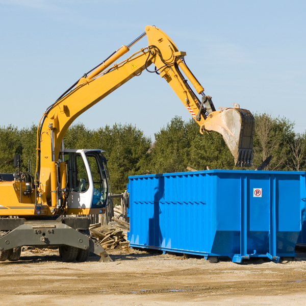 are there any restrictions on where a residential dumpster can be placed in Greenwood